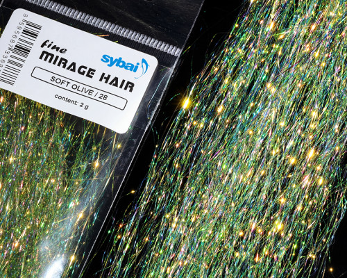 Fine Mirage Hair, Soft Olive / 28